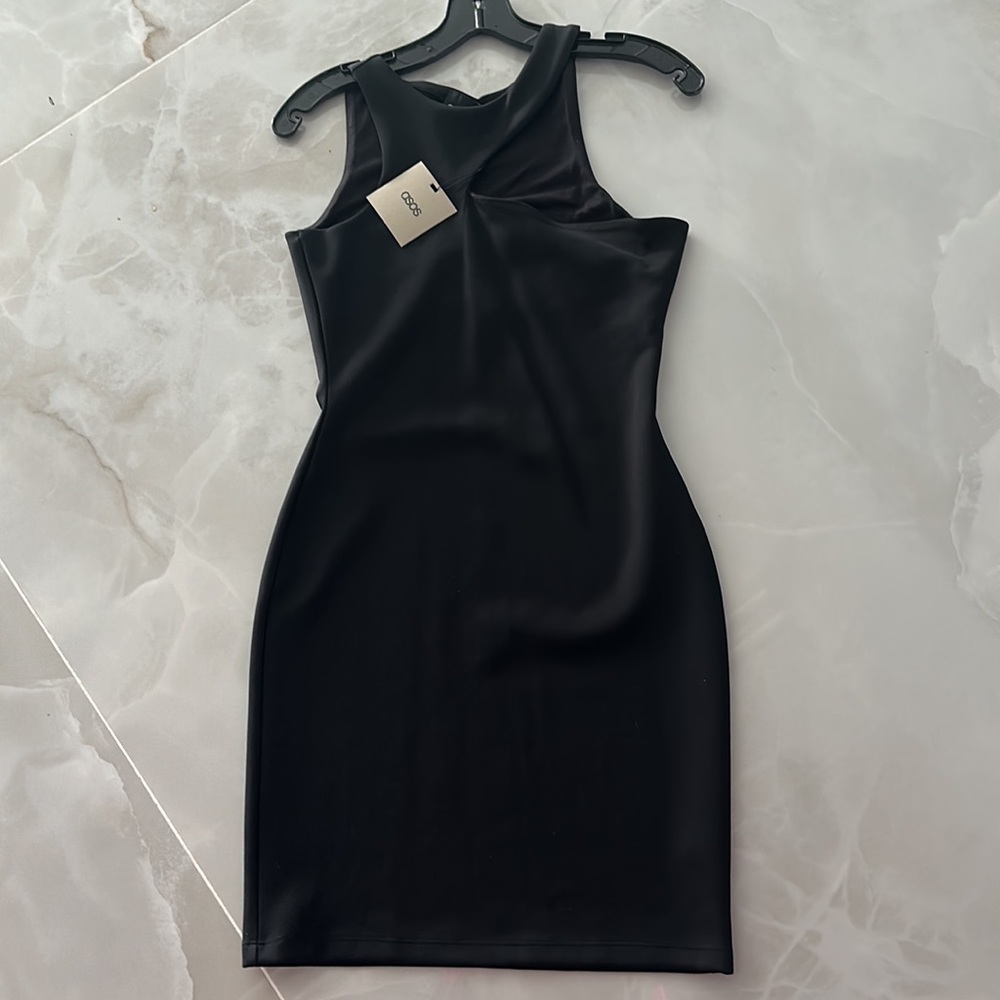 ASOS asymmetrical neckline dress 👗